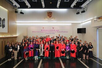 Group photo of Procession Members and representatives of Secondary Schools