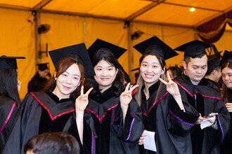 Joyful graduates celebrating their academic achievements 