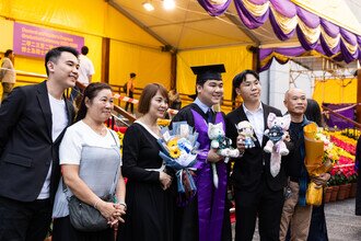 Joyful graduates celebrating their academic achievements 