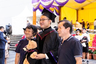 Joyful graduates celebrating their academic achievements 