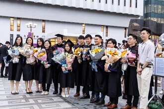 Joyful graduates celebrating their academic achievements 