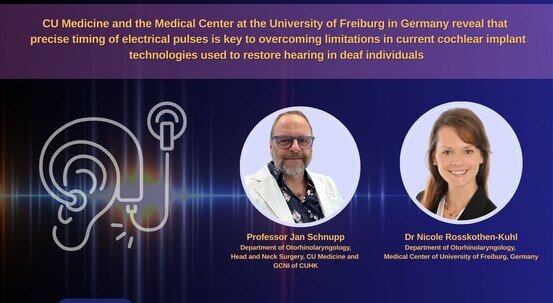 CU Medicine and the Medical Center at the University of Freiburg in Germany reveal that precise timing of electrical pulses is key to overcoming limitations in current cochlear implant technologies used to restore hearing in deaf individuals