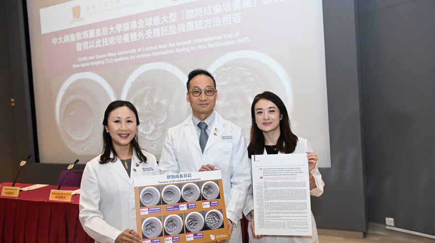 CUHK and Queen Mary University of London lead largest international trial of time-lapse imaging systems for embryo incubation in IVF Technology found to enjoy no advantage over conventional methods