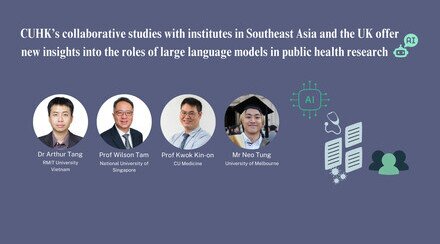 CUHK’s collaborative studies with institutes in Southeast Asia and the UK offer new insights into the roles of large language models in public health research 