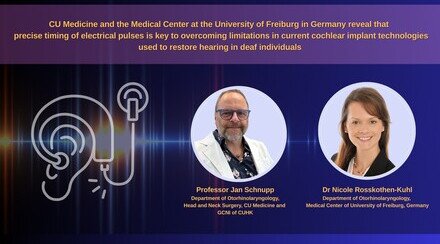 CU Medicine and the Medical Center at the University of Freiburg in Germany reveal that  precise timing of electrical pulses is key to overcoming limitations in current cochlear implant technologies used to restore hearing in deaf individuals